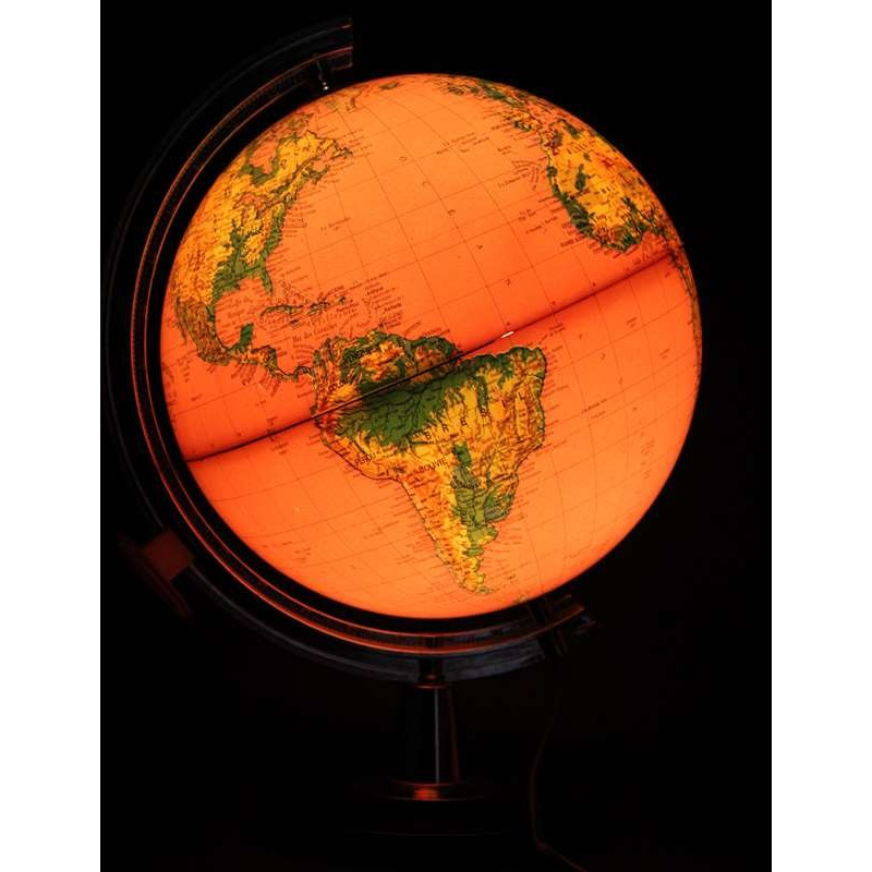 Globe Terrestre Lumineux Mappemonde Lampe D Appoint