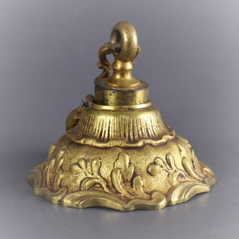  Rosace  et cha ne en bronze pour restauration lustre  ancien 