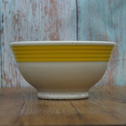 ancien-bol-ceramique-quadrifoliio-jaune-et-blanc