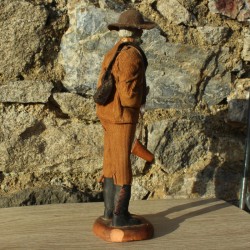 le-chasseur-santon-de-Provence-habillé-Aubagne-collection